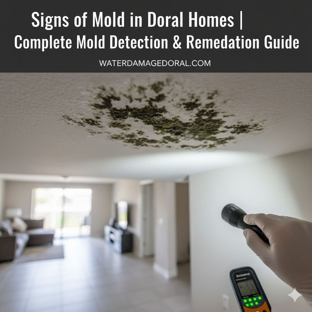 Signs of Mold in Doral Homes | Complete Mold Detection & Remediation Guide