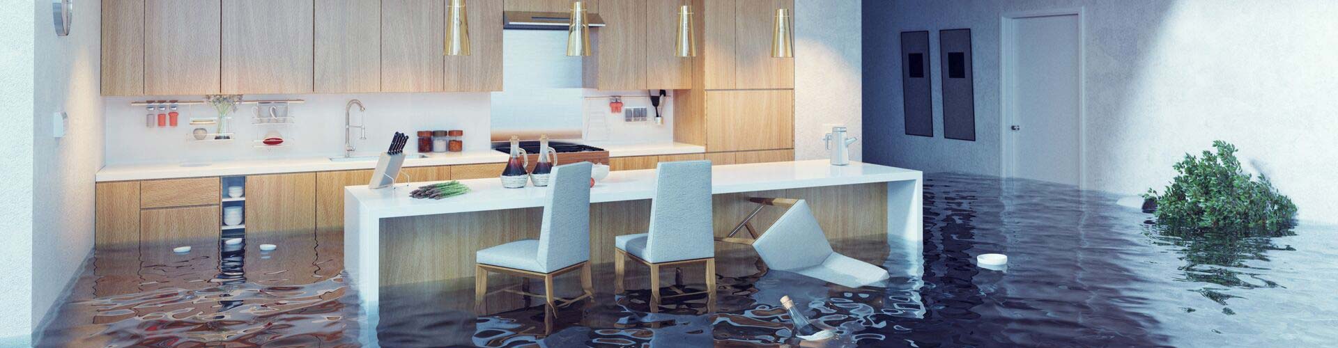 Water damage restoration specialist repairing drywall in a Doral home